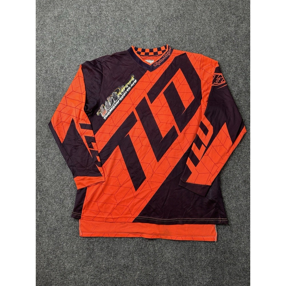Mens Jersey Troy Lee Designs TLD‎ Racing Orange Black Stewart 882, Size Small